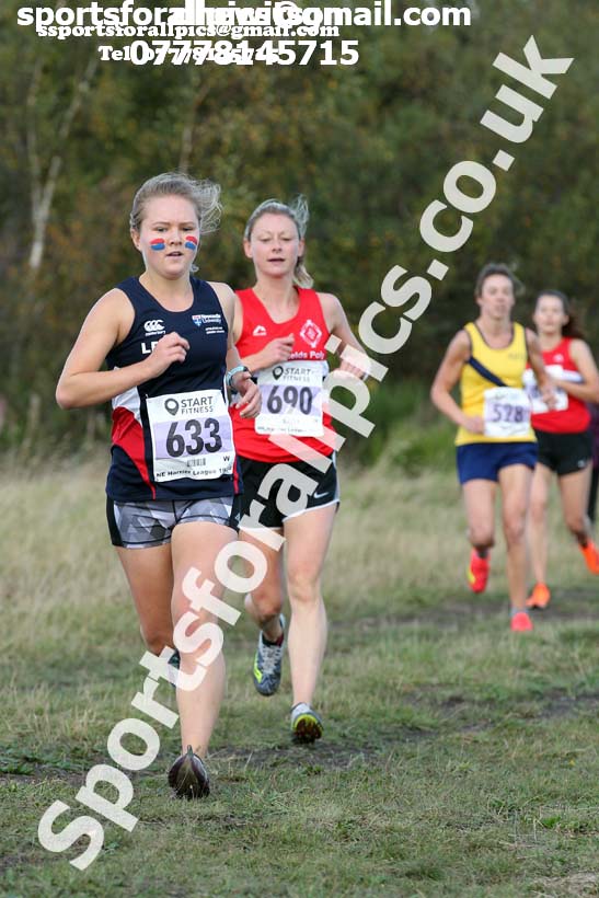 Senior womens 2019 Start Fitness Harrier League, Wrekenton, Gateshead. Photo: David T. Hewitson/Sports for All Pics